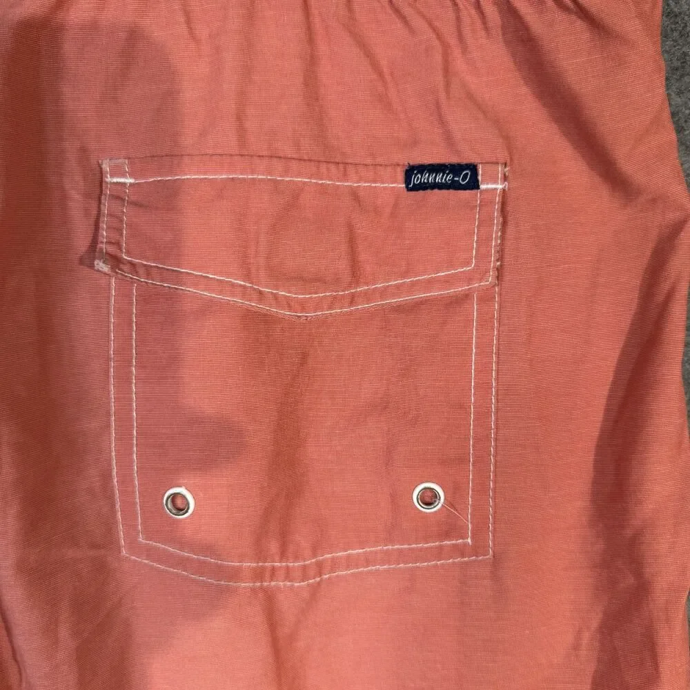 johnnie-O Mens Board Shorts‎ Red Color Size M